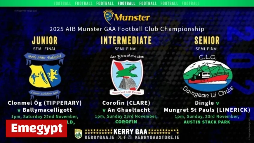AIB Munster Club Football Semi-Finals Exciting Showdowns Awaiting Fans