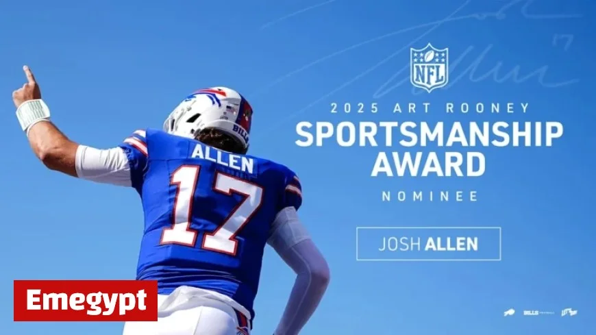 Josh Allen Secures Back-to-Back NFL Art Rooney Sportsmanship Award Nomination