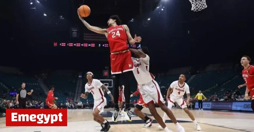 No. 8 Alabama Dominates Maryland Men’s Basketball with 105-72 Victory