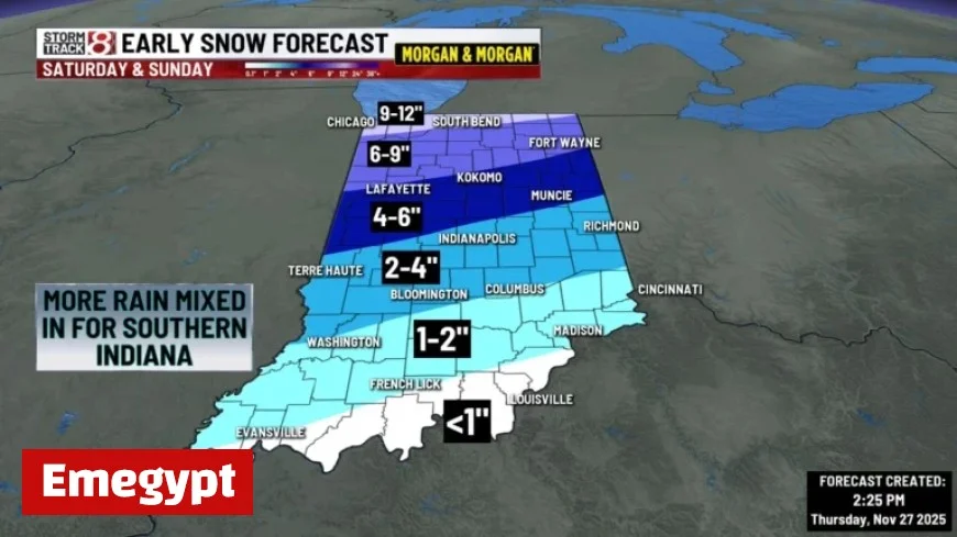 Indiana Braces for Heavy Snowfall with Winter Storm Alerts