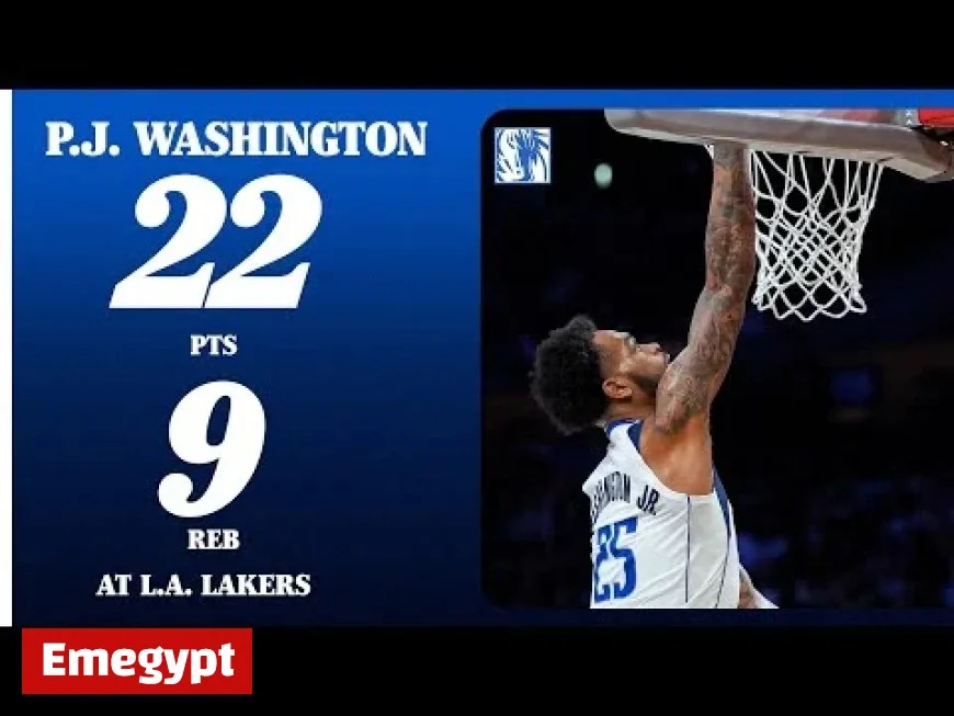 P.J. Washington Shines with 22 Points and 9 Rebounds Against Los Angeles Lakers on November 28 2025