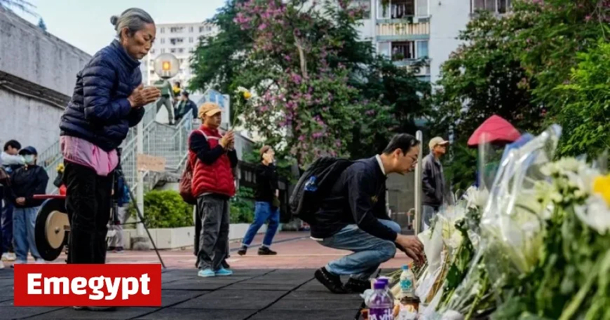 Hong Kong Mourns Blaze Victims While Search for Remains Intensifies
