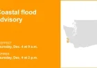 South Washington Coast Faces Thursday Coastal Flood Advisory