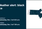 Massachusetts to Face Black Ice Hazard Wednesday Morning in 10 Counties