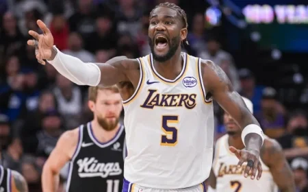 Lakers’ Deandre Ayton Provides Positive Update on Knee Injury Against Pelicans and Confirms Status for Suns Showdown