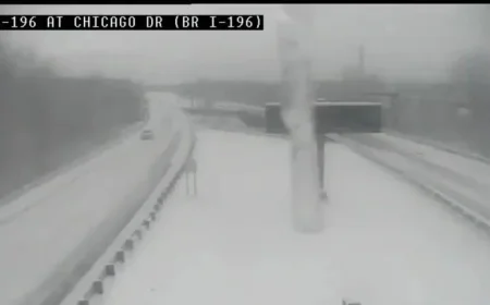 Michigan Sees Up to a Foot of Snow in Some Areas