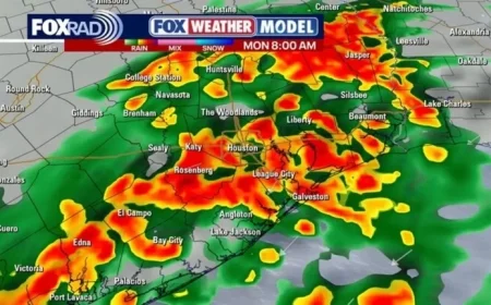 Houston Weather: Expect Rain Throughout Monday