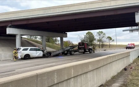 OHP Reports Injuries in Westbound I-244 Rollover Crash