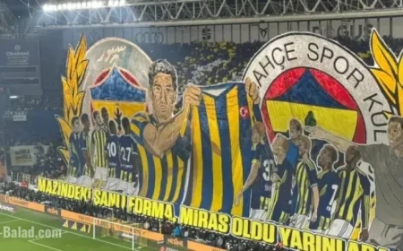 Fenerbahçe Fans Create Spectacular Choreography for Upcoming Derby Match
