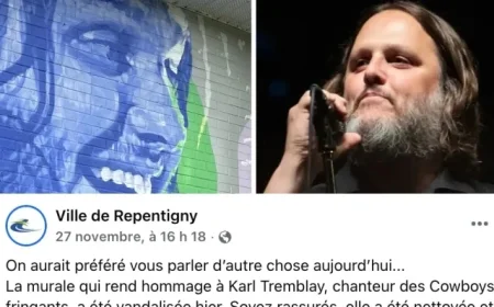 Repentigny Condemns Vandalism on Karl Tremblay Mural in Public Statement