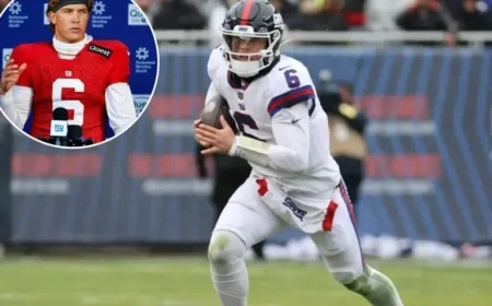Giants Aim for Stability as Jaxson Dart Returns Against Patriots