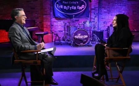 Lady Gaga Joins Stephen Colbert on The Late Show