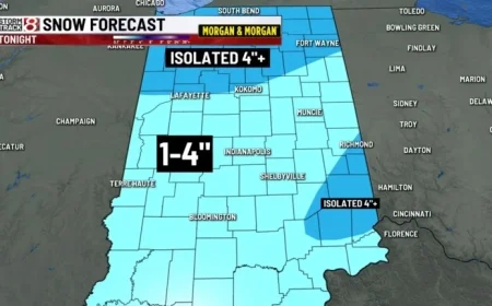 Snowfall Expected Monday Night into Tuesday Morning | Dec 1, 2025