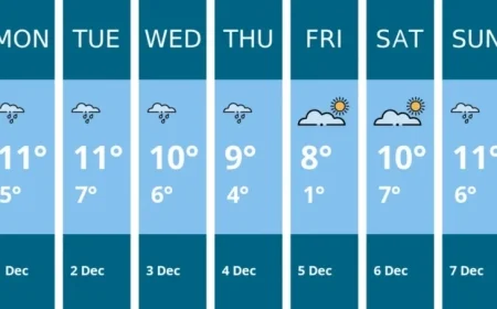 Maldon’s Weekly Weather Forecast: December 1-7