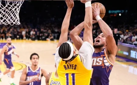Devin Booker sidelined from Lakers clash due to right groin injury