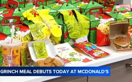 McDonald’s Launches Grinch Meal with Tangy Fries and Holiday Socks