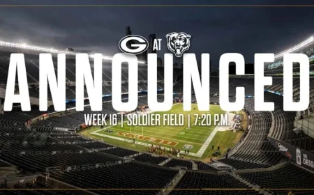 Packers Face Chicago in December 20 Primetime Showdown