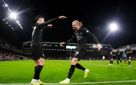 Haaland Scores 100th Goal While Foden Shines in Man City’s Thrilling Victory Over Fulham’s Epic Comeback