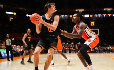Tennessee Basketball Debuts Dark Mode Uniforms Against Syracuse