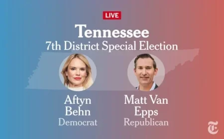 Tennessee Special Election 2025 Results: Behn Faces Off Against Van Epps in Seventh Congressional District