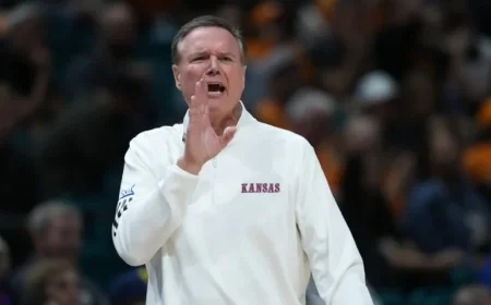 KU Awaits Key Matchup with UConn; Peterson’s Status Uncertain