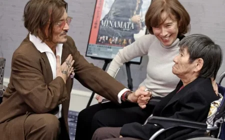 Johnny Depp Connects with Minamata Victim Following 2020 Pollution Case Film Release