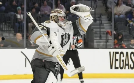 Golden Knights’ Carter Hart Set for Tuesday Debut Against Blackhawks