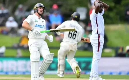 West Indies Dominate Day One, New Zealand Struggles at 231-9 in Test Opener