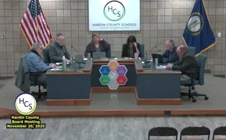 Hardin County Board Celebrates Staff, Students; Highlights Math Initiatives