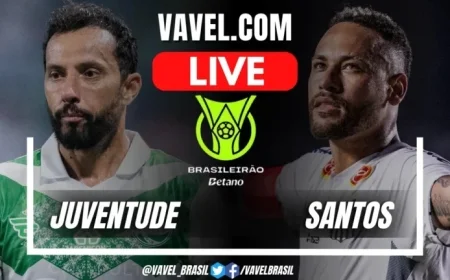Live Score Updates: Juventude vs Santos in Brazilian Championship
