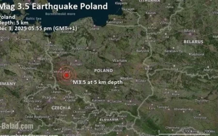 3.5 Magnitude Earthquake Hits Near Glogow Poland Shaking the Region
