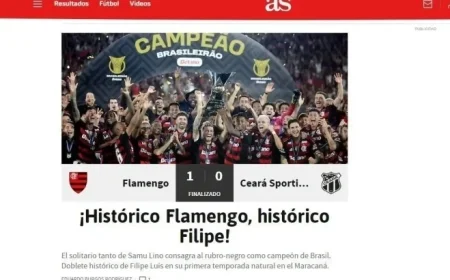Historic Moment International Media Reacts to Flamengo’s Brazilian Title Victory