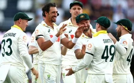 Live Blog Starc Surpasses Wasim Akram Record with Key Brook Wicket