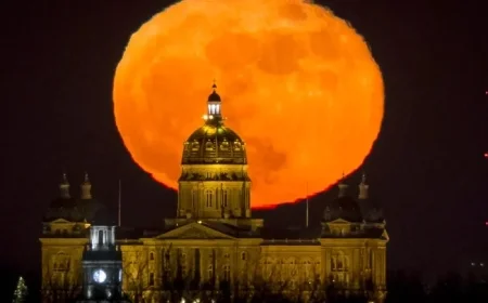 Discover the Best Time to View December’s Cold Moon: Iowa’s Last Full Moon of 2025