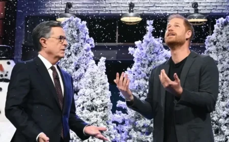 Prince Harry Criticizes Trump on Colbert Show: ‘I Heard You Elected a King’