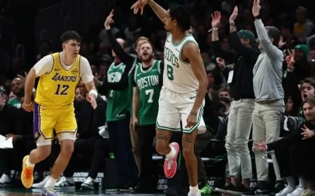Celtics Dominate Lakers 126-105 to Secure Fourth Straight Win