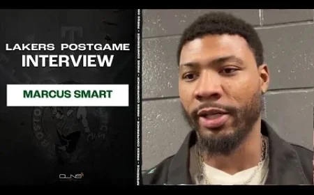 Marcus Smart Shares Insights in Postgame Interview After Celtics vs Lakers Clash