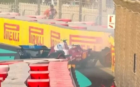 Hamilton’s FP3 Crash Triggers Red Flag at Abu Dhabi Grand Prix