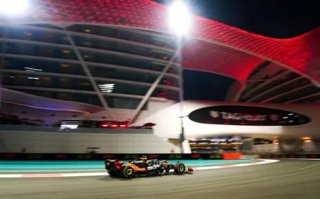 Lando Norris Shines in Practice Session Setting the Stage for F1 Title Showdown in Abu Dhabi