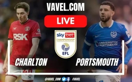 Live Score Updates: Charlton vs Portsmouth Battle to a 0-0 Draw