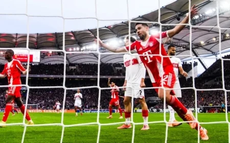 Bundesliga Matchday 13 Saturday Highlights: Bayern Dominates Stuttgart Augsburg Triumphs over Leverkusen