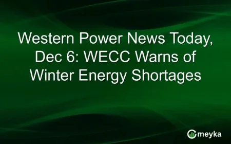 Western Power Update December 6: WECC Issues Warning on Winter Energy Shortages