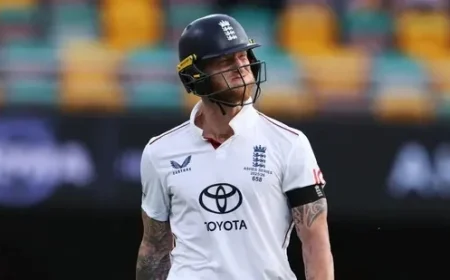 AUS vs ENG Ashes 2nd Test Live Score: Neser Dismisses Stokes and Jacks as England Crumbles, Doggett Claims Atkinson in Cricket Thriller