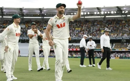 Neser Claims Five Wickets as Australia Overcomes England’s Late Effort to Secure 2-0 Series Lead