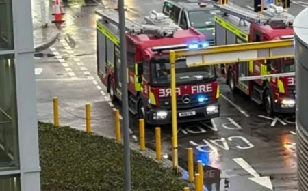 Emergency Services Mobilize for Incident Response at Heathrow Airport