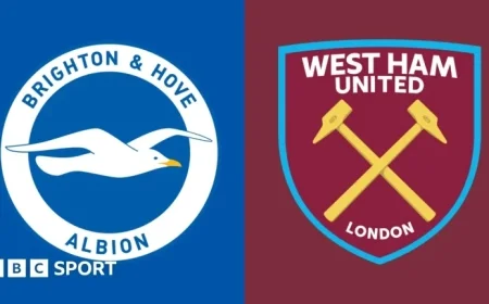 Premier League Live Updates: Brighton vs West Ham Coverage with Radio Commentaries and Stats