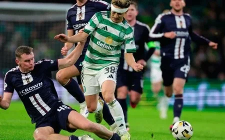 Daizen Maeda Secures Win for Celtic at Dundee While Hearts and Rangers Face Stalemates