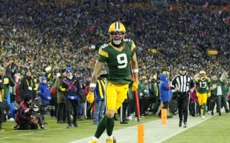 Christian Watson Scores Second Touchdown Boosting Packers to 21-11 Lead