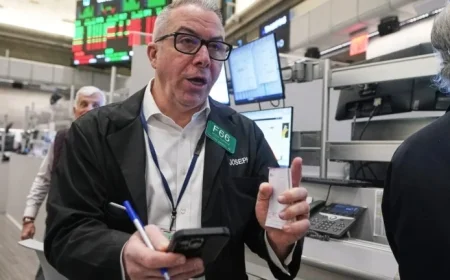 Wall Street Surges Near Record High