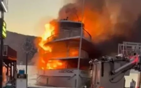 Tour Boat Catches Fire on Lake George’s Adirondack